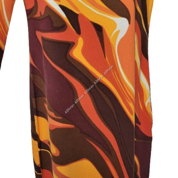 Colorful Long Sleeve Viscose  Tunic Dress  Size XS  Size S - NWOT - Picture 3 of 15